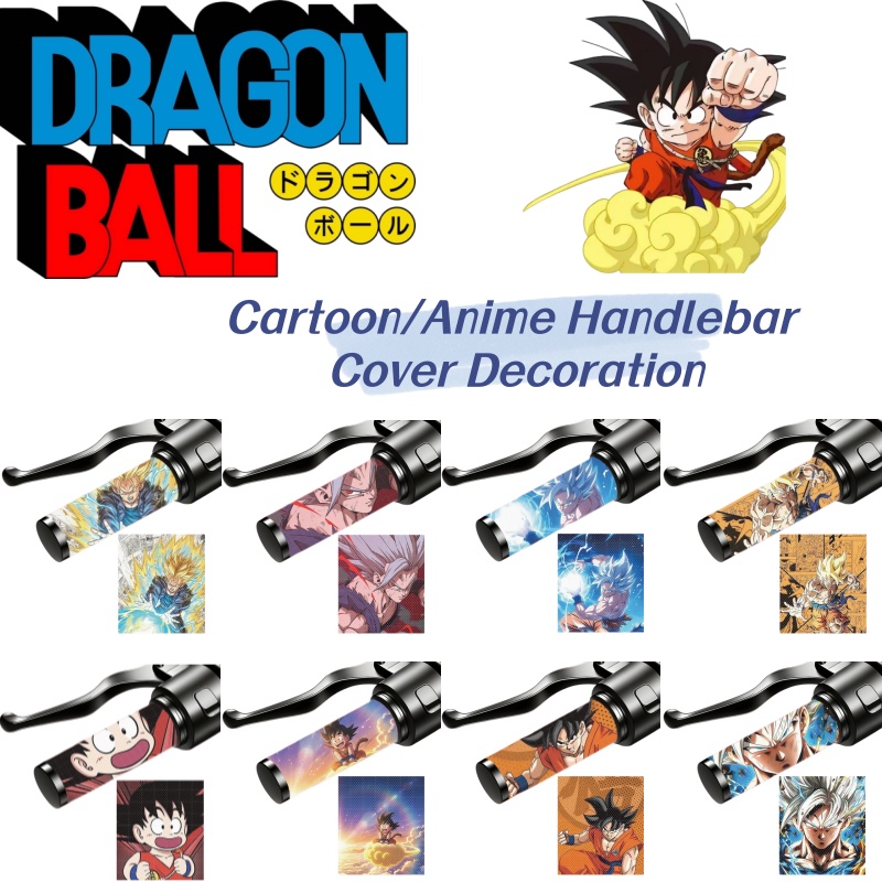Motorcycle Gear Japan - ドラゴンボール漫画悟空電動車両ハンドルグローブ超サイヤ人バイクギアアクセサリーハンドル装飾ユニバーサル