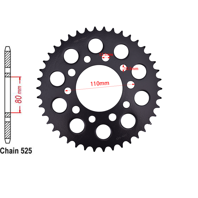 Motorcycle Gear Japan - オートバイ 525 チェーン 16T フロント 42T
