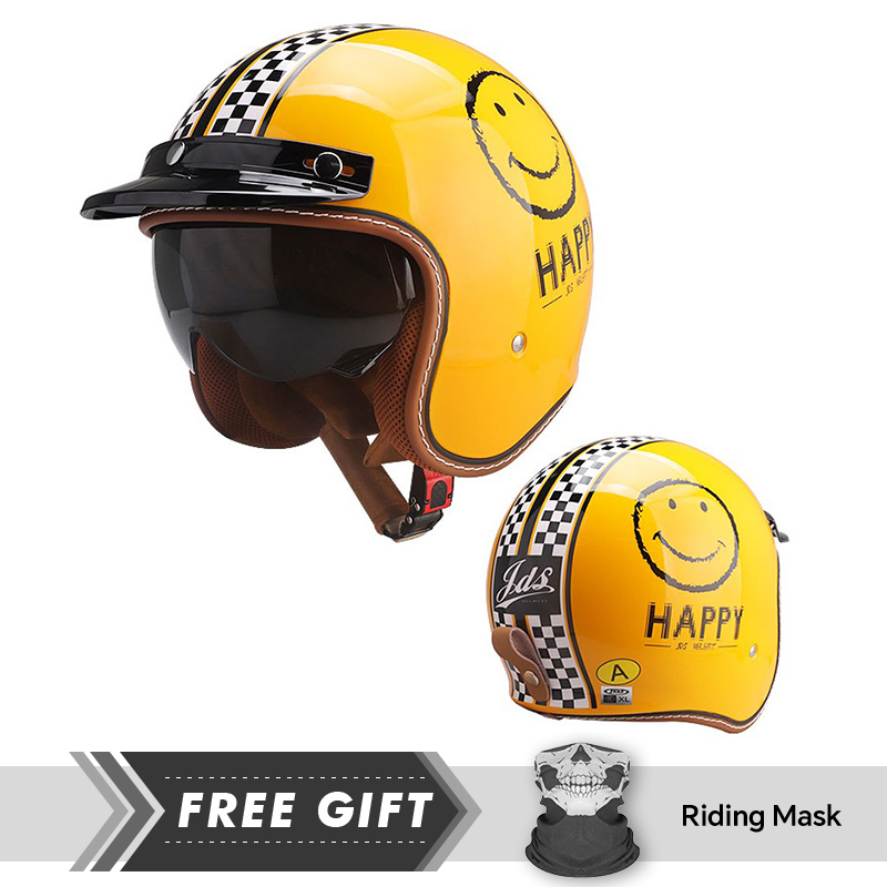 Motorcycle Gear In Store - オープンフェイスバイクヘルメット,ブラックレンズ,安全ヘルメット,ジェット,乗馬,ドット認証,ABSシェル,高品質,ファッショナブル