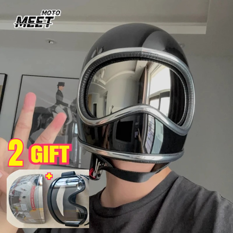 Motorcycle Gear Japan - HOT モーターサイクルヘルメット ファイバーグラスシェル モトヘルメット DAVID 2シリーズ