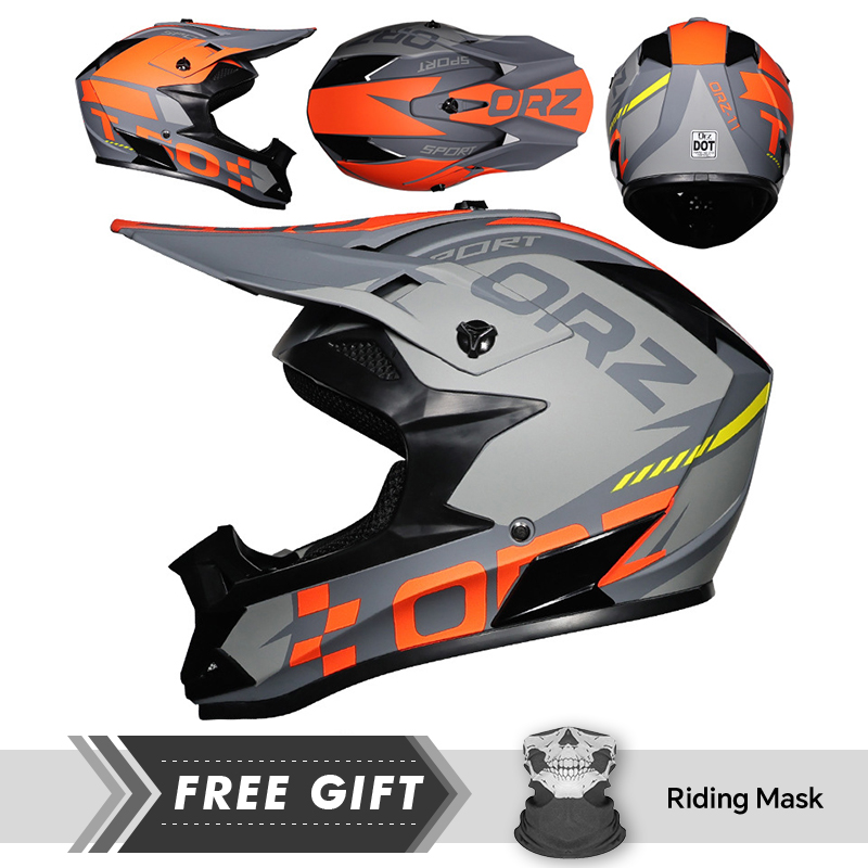 Motorcycle Gear In Store - クイックリリースバックル付きオフロードバイクヘルメット,目と顔の保護,快適な通気性,バイクヘルメット