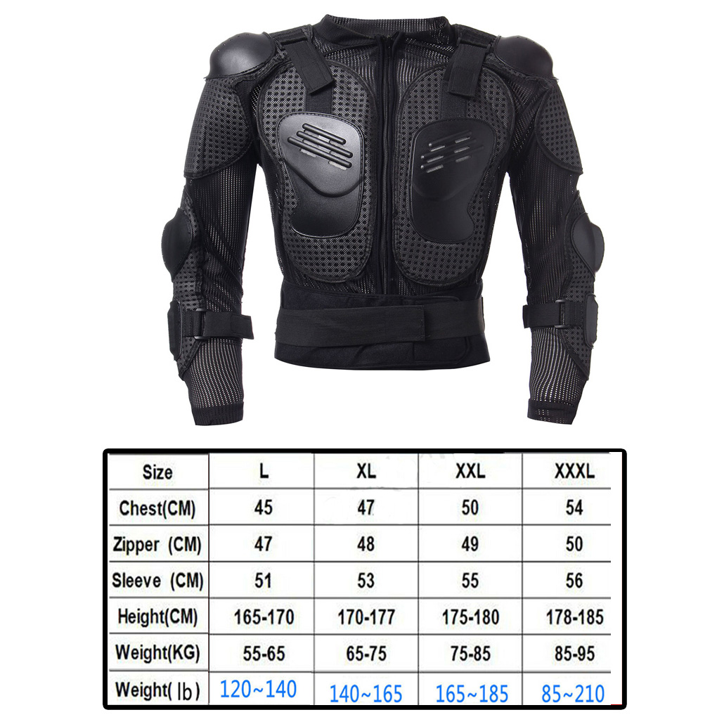 オートバイ保護ライディングギアジャケットアーマー脊椎肩胸全身 - Motorcycle Gear Wall Mount のレビューと価格