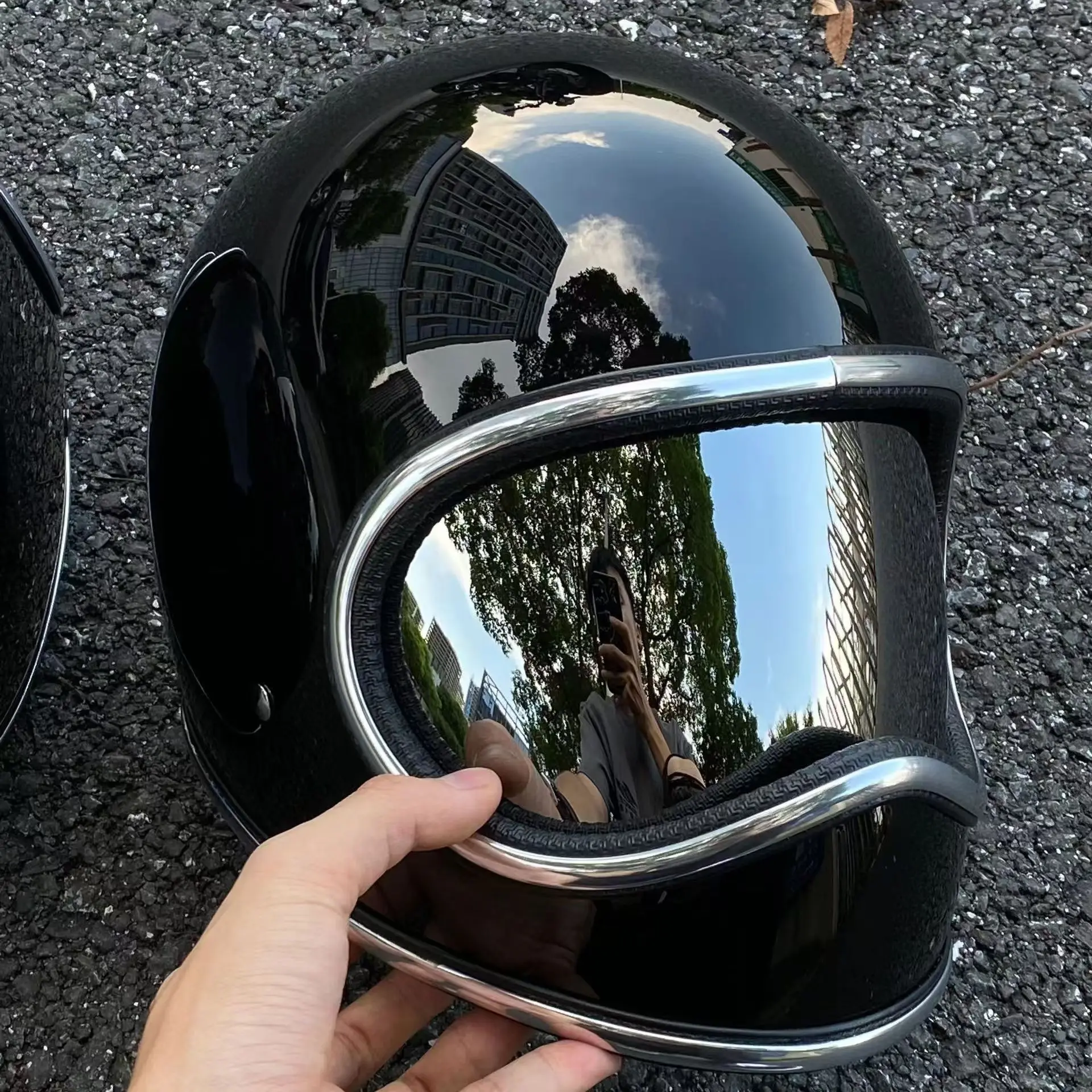ホットバイクヘルメット ファイバーグラスシェル モトヘルメッ - Motorcycle Gear Japan のレビューと価格