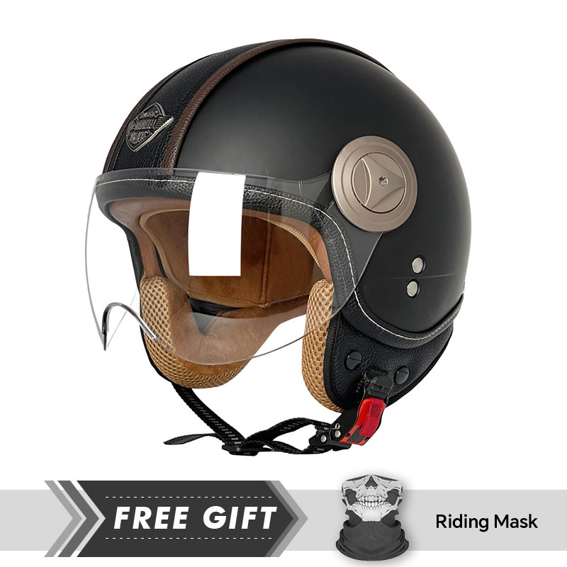 オープンフェイスオートバイヘルメット 快適な3/4オープンフ - Motorcycle Gear In Store のレビューと価格