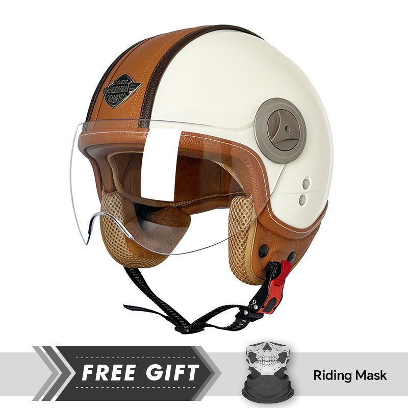 オープンフェイスオートバイヘルメット 快適な3/4オープンフ - Motorcycle Gear In Store のレビューと価格