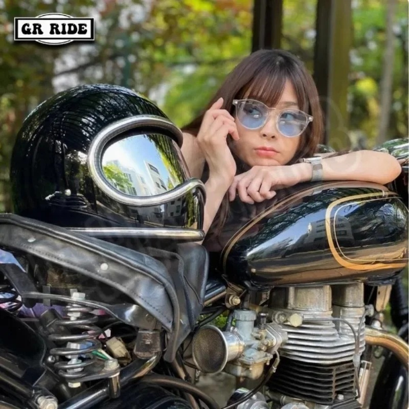 HOT モーターサイクルヘルメット ファイバーグラスシェル  - Motorcycle Gear Japan のレビューと価格