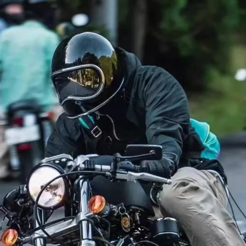 HOT モーターサイクルヘルメット ファイバーグラスシェル  - Motorcycle Gear Japan のレビューと価格