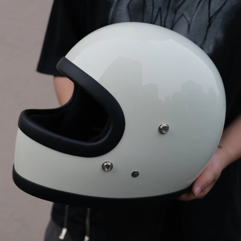 ヴィンテージバイクヘルメット 日本製 ファイバーグラス フル - Motorcycle Gear Japan のレビューと価格