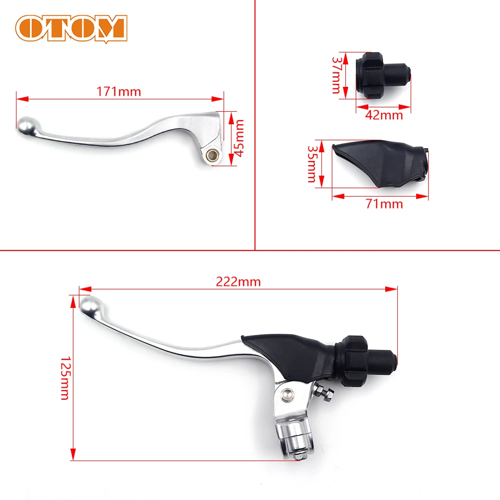OTOM オートバイクラッチレバーアセンブリブレーキハンドル - Motorcycle Gear Lever Rubber のレビューと価格
